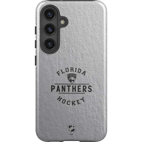 NHL Florida Panthers Black Text Galaxy S25 Impact Case